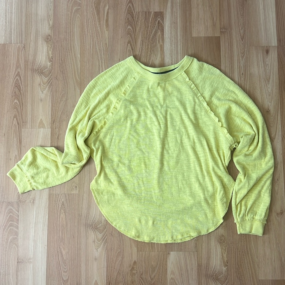 Anthropologie PILCRO Yellow Sweater